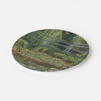 Plato De Papel Claude Monet - El puente japonés