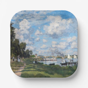 Plato De Papel Claude Monet - La cuenca de Argenteuil