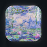 Plato De Papel Claude Monet - Lilies de agua / Nympheas 1919<br><div class="desc">Lilies de agua / Nympheas (W.1852) - Claude Monet,  Petróleo en lienzo,  1916-1919</div>