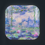 Plato De Papel Claude Monet - Lilies de agua / Nympheas 1919<br><div class="desc">Lilies de agua / Nympheas (W.1852) - Claude Monet,  Petróleo en lienzo,  1916-1919</div>