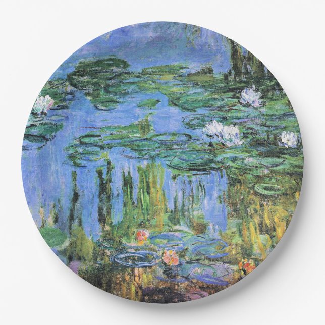 Plato De Papel Claude Monet - Water Lilies, 1914-1915 (Anverso)