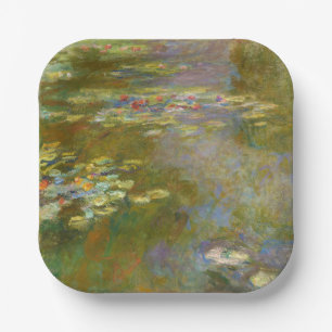 Plato De Papel Claude Monet - Water Lily Pond 1917