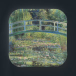 Plato De Papel Claude Monet - Water Lily Pond y Puente Japanés<br><div class="desc">The Water Lily Pond and the Japanese Bridge / Le Bassin aux nympheas - Claude Monet,  1899</div>