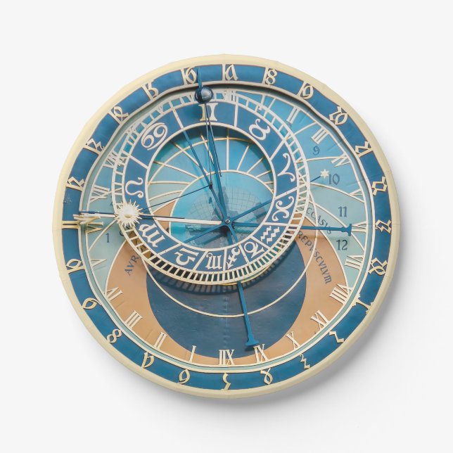 Plato De Papel Clausura del Reloj Astronómico de Praga, República (Anverso)