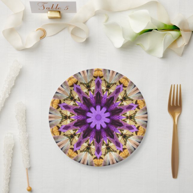 PLATO DE PAPEL CLEMATIS (Boda)