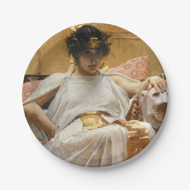 Plato De Papel Cleopatra (antigua reina egipcia) (Anverso)