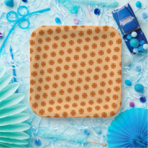 Plato De Papel Clover Ribbon naranja por Kenneth Yoncich