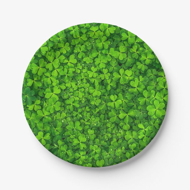 Plato De Papel Clovers (Anverso)