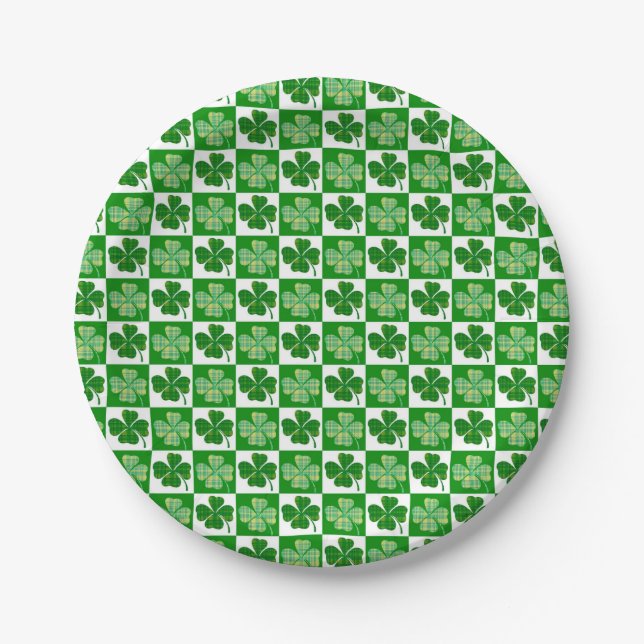 Plato De Papel Clovers (Anverso)
