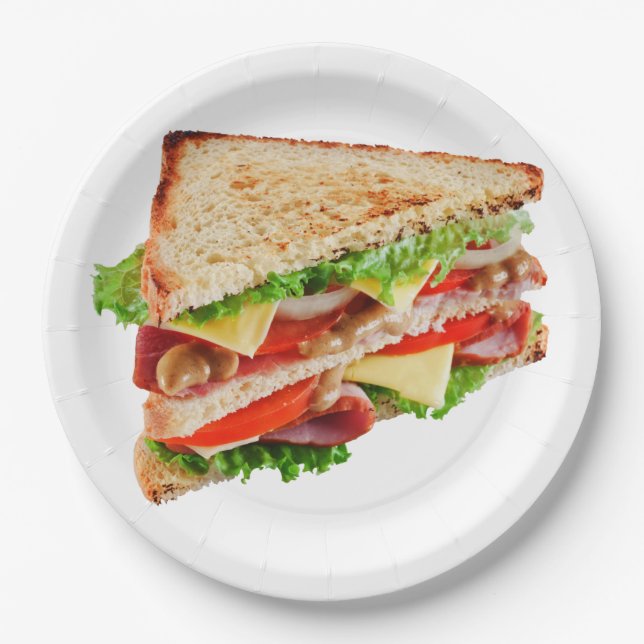 PLATO DE PAPEL CLUB BLT (Anverso)