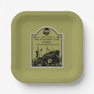 Plato De Papel Club de Buceo Shipwreck
