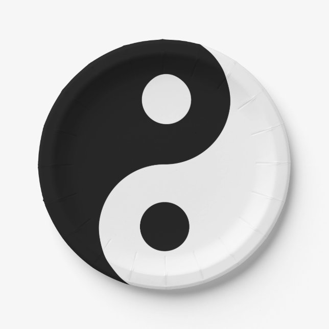 Plato De Papel Club de Ying Yang (Anverso)