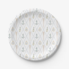 Plato De Papel Coastal Sailboat Paper Plates