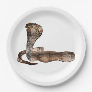 Plato De Papel Cobra egipcia (haje del Naja)