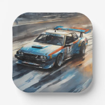 Coche de Carreras azul deportivo