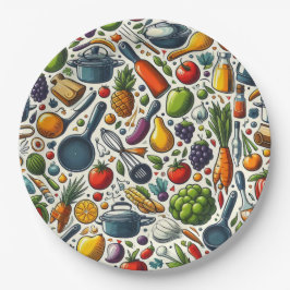 Plato De Papel Cocina.