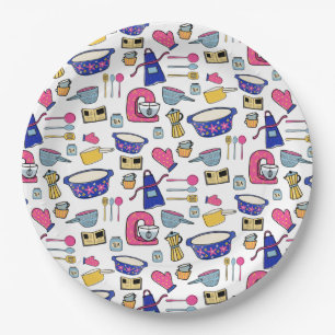 Plato De Papel Cocina brillante Utensilios Chef Cake Baker