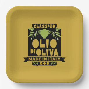 Plato De Papel Cocina de aceite de oliva de Italia