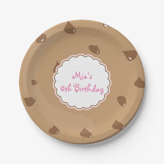 Plato De Papel Cocina de chocolate Chocolate Chicas Placas de fie (Anverso)