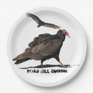 PLATO DE PAPEL COCINA DE LOS ANIMALES ATROPELLADOS