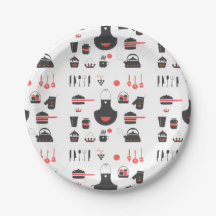 Cocina, rojo y negro, vintage, retro