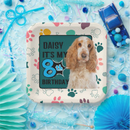 Plato De Papel Cocker Spaniel Personalizado fiesta de cumpleaños