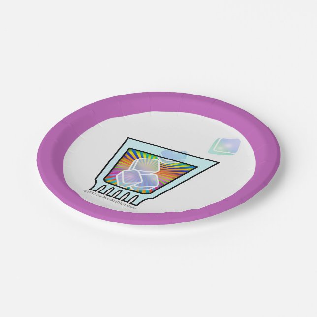 PLATO DE PAPEL COCTEL - OLD FASHIONED - VASO DE ROCAS (Angular)