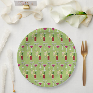 Plato De Papel Cócteles