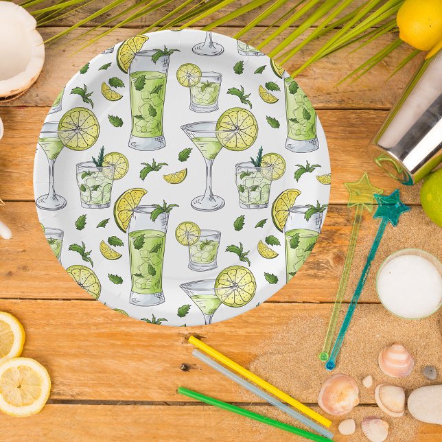 Plato De Papel Cócteles de verano (Subido por el creador)