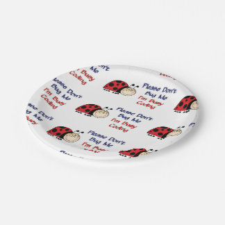 Plato De Papel Codificador médico Ladybug2