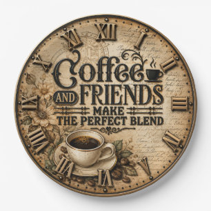 Plato De Papel Coffee and Friends 