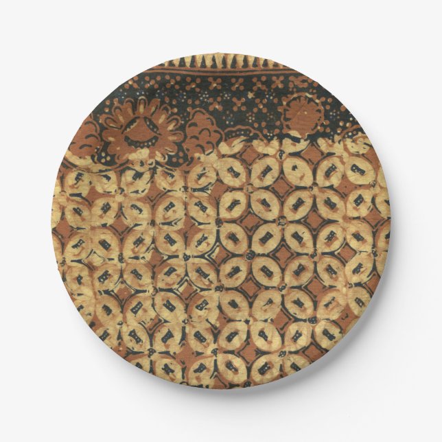 Plato De Papel Coffee Bean Earthy Boho Rustic (Anverso)