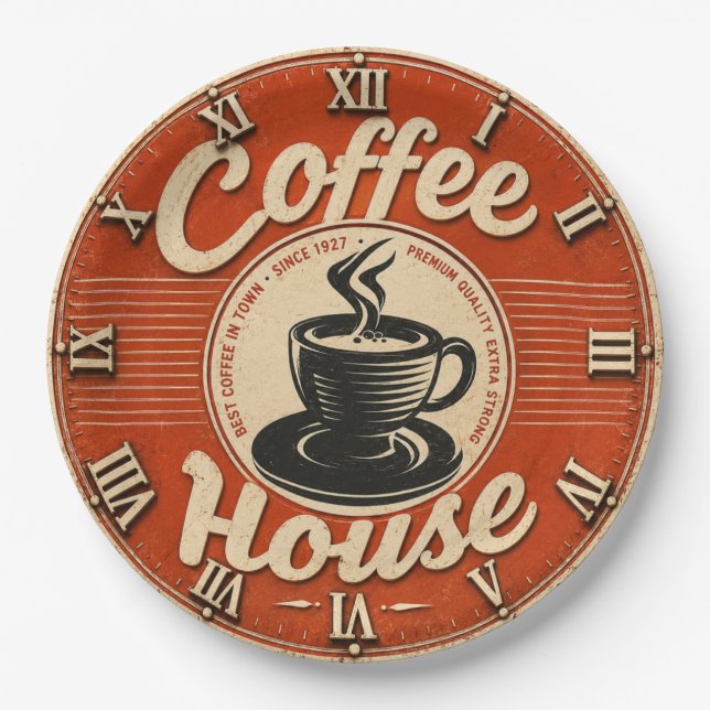Plato De Papel Coffee House  (Anverso)
