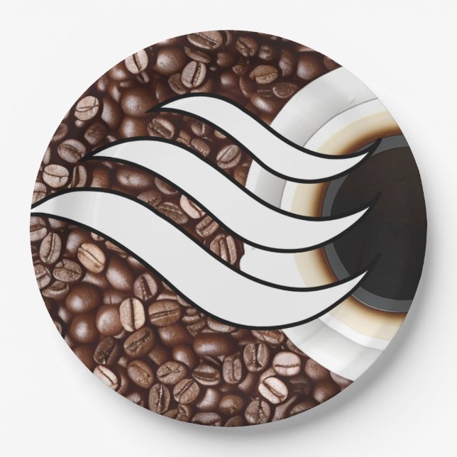 Plato De Papel Coffee Love (Anverso)