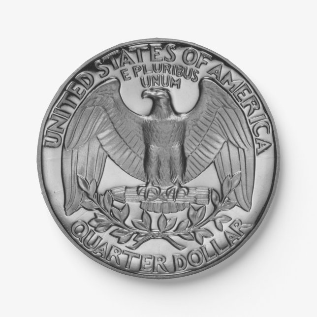 Plato De Papel Colas cuartas de las placas de papel (Anverso)