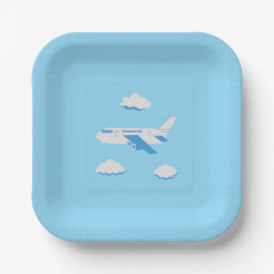 Plato De Papel ¡Colección de Fiestas de aviones!