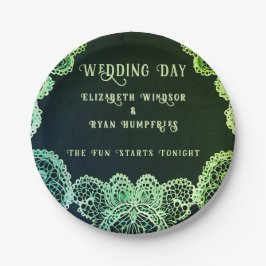 Plato De Papel Colección de invitaciones de boda "Elegant Lace"