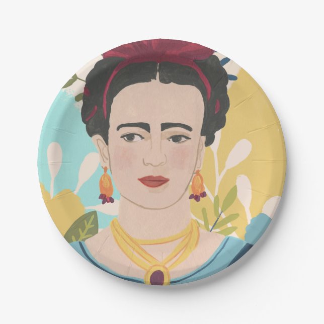 Plato De Papel Colección de jardines de Frida (Anverso)