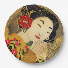 Plato De Papel Colección de mujeres asiáticas