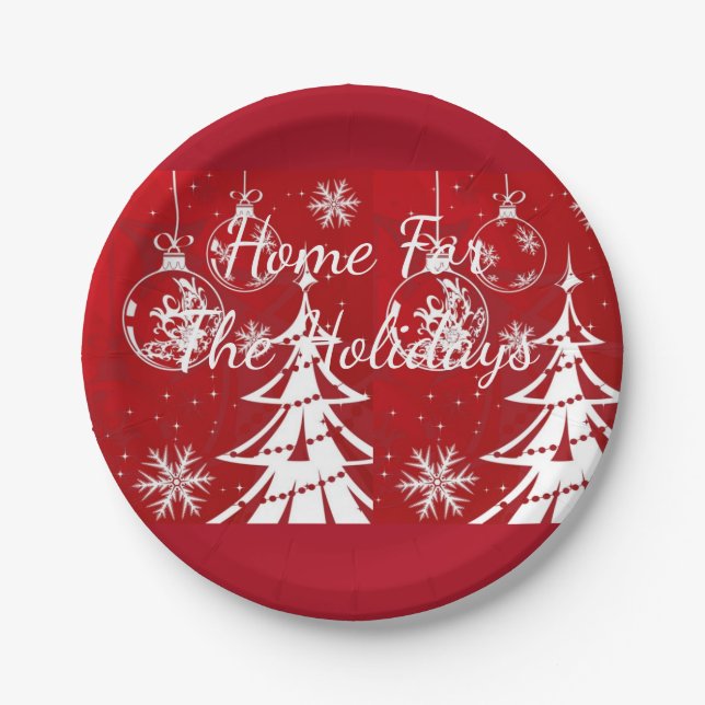 Plato De Papel Colección de Navidades Suzanne Elizabeth - Holiday (Anverso)