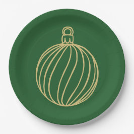 Plato De Papel Colección de simplemente Navidades - Bauble