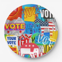 Plato De Papel Colección de votos