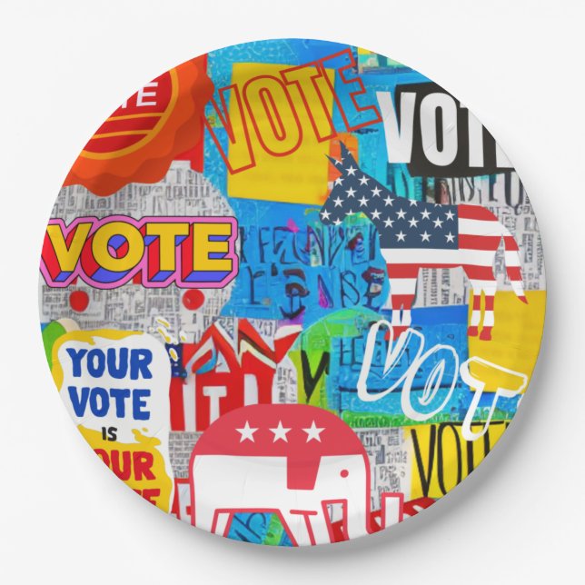 Plato De Papel Colección de votos (Anverso)