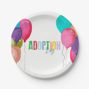Plato De Papel Colección del fiesta de la adopción