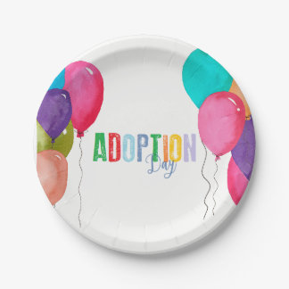 Plato De Papel Colección del fiesta de la adopción