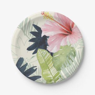 Plato De Papel Colección Tropical Punch