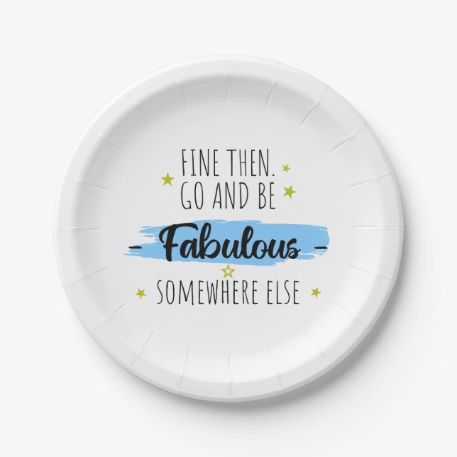 Plato De Papel Colega se va, se va despedida (Anverso)