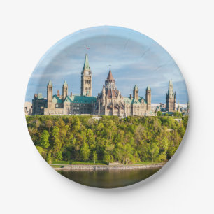 Plato De Papel Colina del Parlamento en Ottawa - Ontario, Canadá
