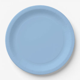 Plato De Papel Color azul B01