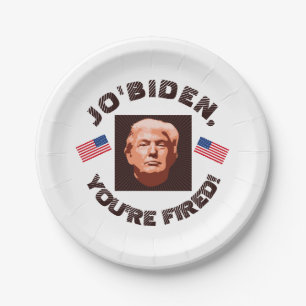 Plato De Papel Color Personalizado de la inauguración de Trump 20